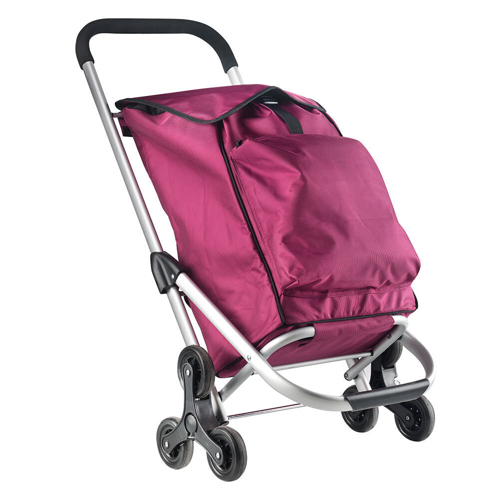 CarryOn saliekami iepirkumu ratiņi-soma, fuksijas krāsā cena un informācija | Iepirkumu somas | 220.lv
