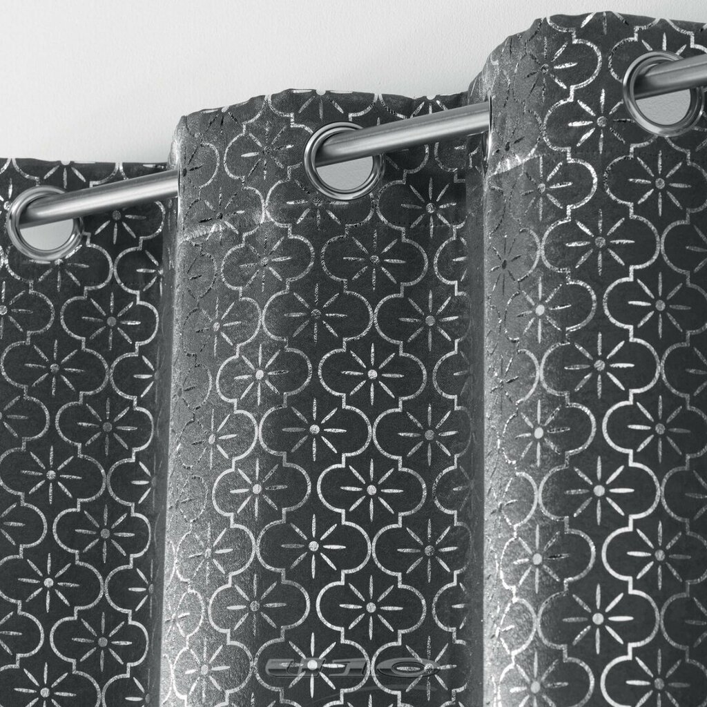 Aptumšojošs aizkars Genesis, tumši pelēks-sudrabains, 135 x 240 cm, 1 gab. цена и информация | Aizkari | 220.lv