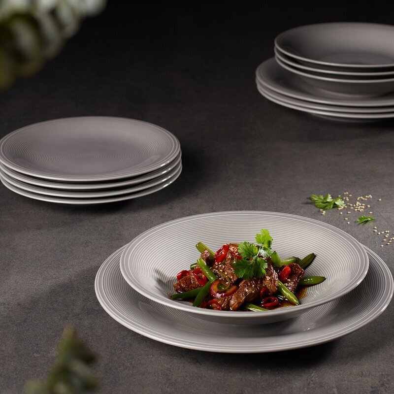 Villeroy & Boch šķīvju komplekts no 8 priekšmetiem Like Color Loop Stone cena un informācija | Trauki, šķīvji, pusdienu servīzes | 220.lv