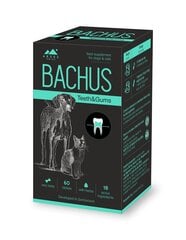 Добавка для корма Bachus Teeth&Gums, 60 табл. цена и информация | Витамины, пищевые добавки, анти-паразит продукты для собак | 220.lv