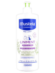 Tīrīšanas emulsija ar dozatoru mazuļa sēžamvietai Mustela Bebe Enfant Liniment, 750 ml cena un informācija | Bērnu kosmētika, līdzekļi jaunajām māmiņām | 220.lv