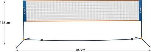 Badmintona tīkls Nils Extreme NN400, 400 cm cena un informācija | Badmintons | 220.lv