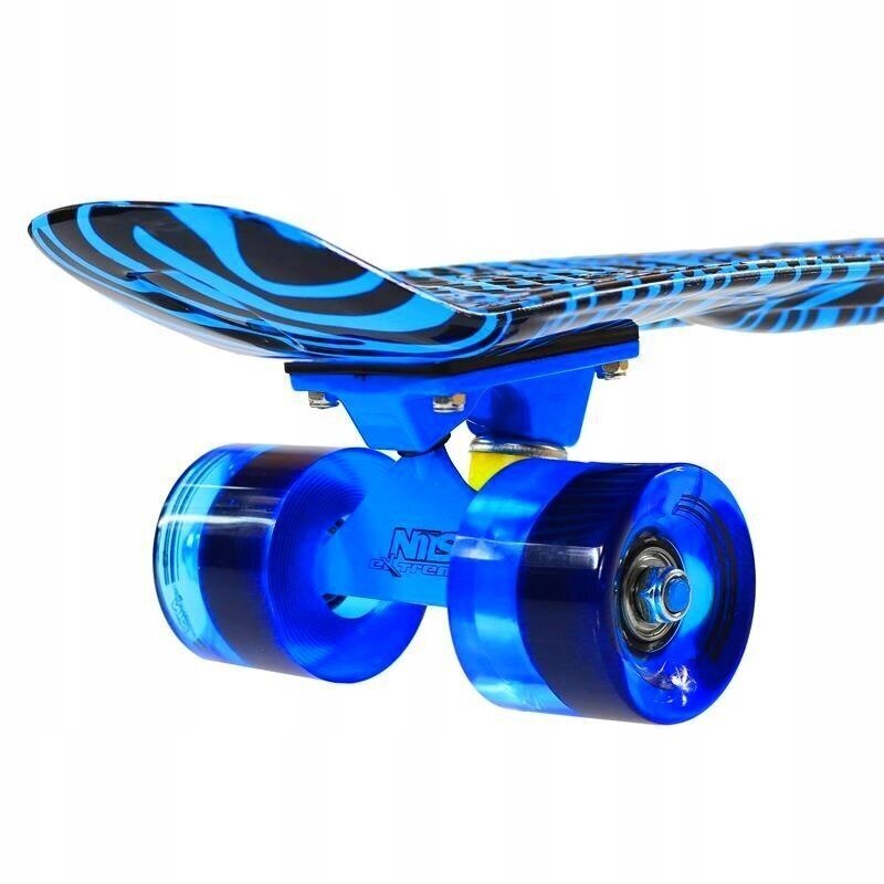 Skrituļdēlis Nils Extreme Pennyboard Art Tiger, zils cena un informācija | Skrituļdēļi | 220.lv