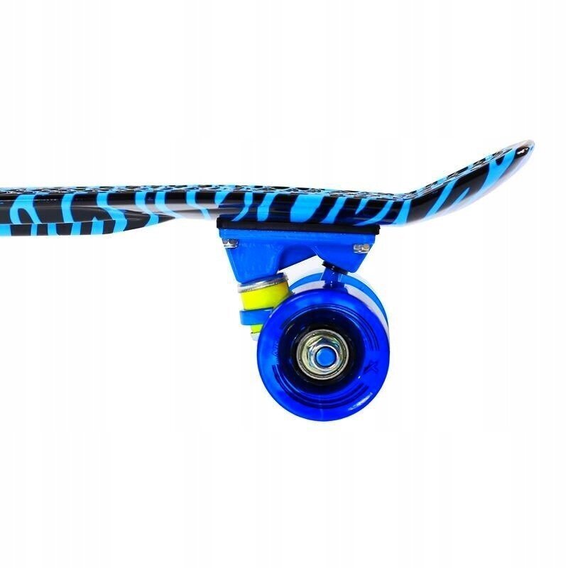 Skrituļdēlis Nils Extreme Pennyboard Art Tiger, zils cena un informācija | Skrituļdēļi | 220.lv