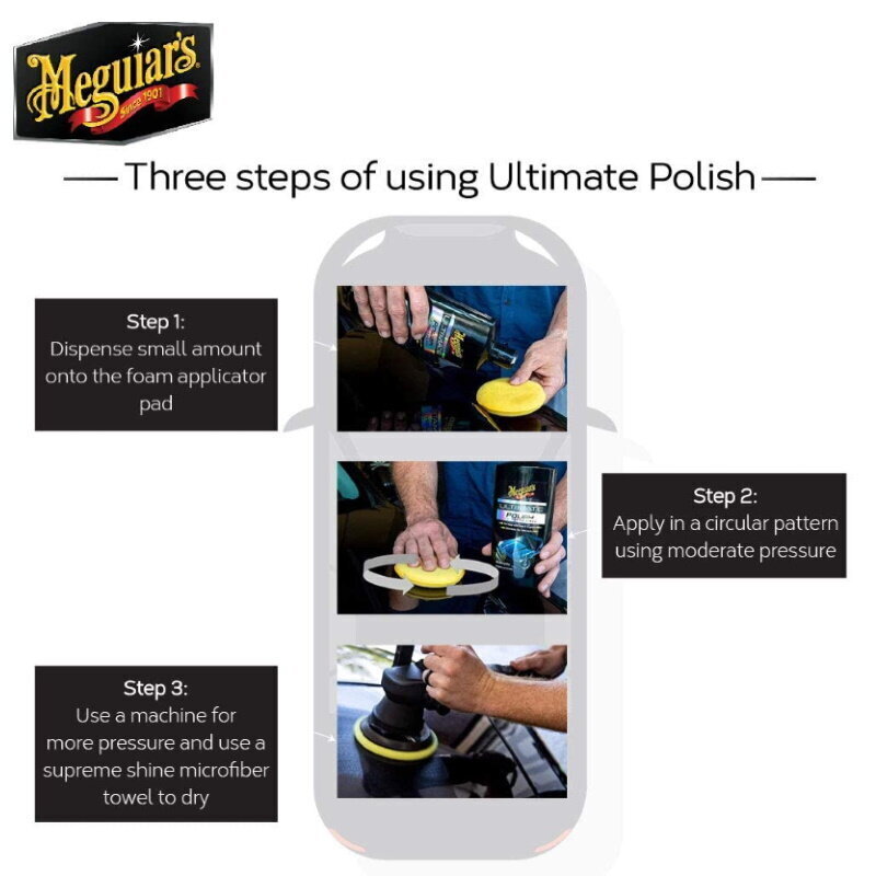 Spīduma līdzeklis vaskošanai Meguiar's Ultimate Polish Pre Waxing Glaze for Ultra Shine Gloss, 473 ml cena un informācija | Auto ķīmija | 220.lv