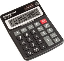 Galda kalkulators 12-Digit ErichKrause® DC-310N (iepakojumā 1 gb.) cena un informācija | Kancelejas preces | 220.lv