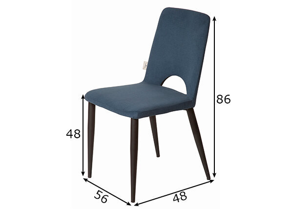 2 krēslu komplekts SIT Tom Tailor, zils cena un informācija | Virtuves un ēdamistabas krēsli | 220.lv