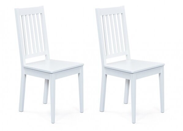 Krēslu komplekts Westerland, balts, 2 gab. цена и информация | Virtuves un ēdamistabas krēsli | 220.lv