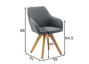 Комплект стульев 2шт. цена и информация | Стулья для кухни и столовой | 220.lv