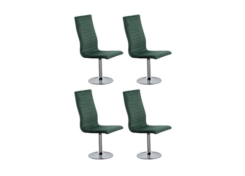 Krēslu komplekts, 4 gab., zaļš