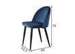Krēslu komplekts Sit, 2 gab., tumši zils cena un informācija | Virtuves un ēdamistabas krēsli | 220.lv