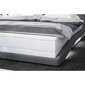 Gulta ar matraci, 180 x 200 cm, ar LED apgaismojumu, balta/pelēka cena un informācija | Gultas | 220.lv