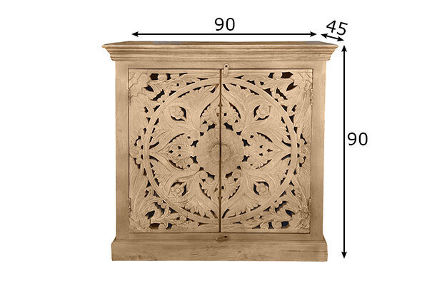 Kumode Lakadee, mango koka, 2 durvis цена и информация | Kumodes | 220.lv