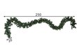 Vītne Canadian ar LED diodēm 250 cm cena un informācija | Ziemassvētku dekorācijas | 220.lv