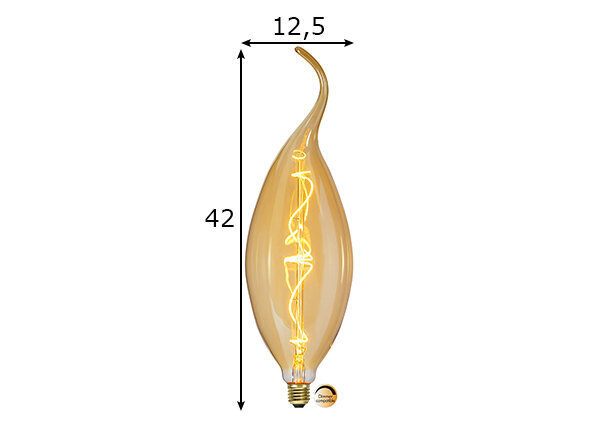 Dekoratīvā LED elektriskā spuldze, E27, 4,5 W/220 lm cena un informācija | Spuldzes | 220.lv