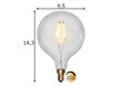 Dekoratīvā LED elektriskā spuldze, E14, 1,5 W/100 lm cena un informācija | Spuldzes | 220.lv