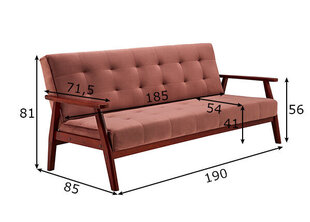 Dīvāngulta, rozā цена и информация | Диваны | 220.lv