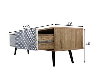 TV galds Mail Box, balināta ozola apdares cena un informācija | TV galdiņi | 220.lv