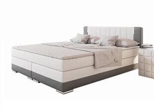 Lova SalesFever Bed, 200x200 cm, balta/pilka цена и информация | Кровати | 220.lv