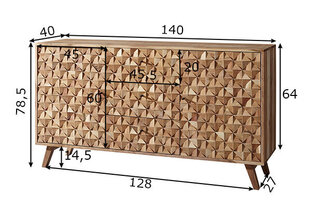 Комод Rewa цена и информация | Комоды | 220.lv