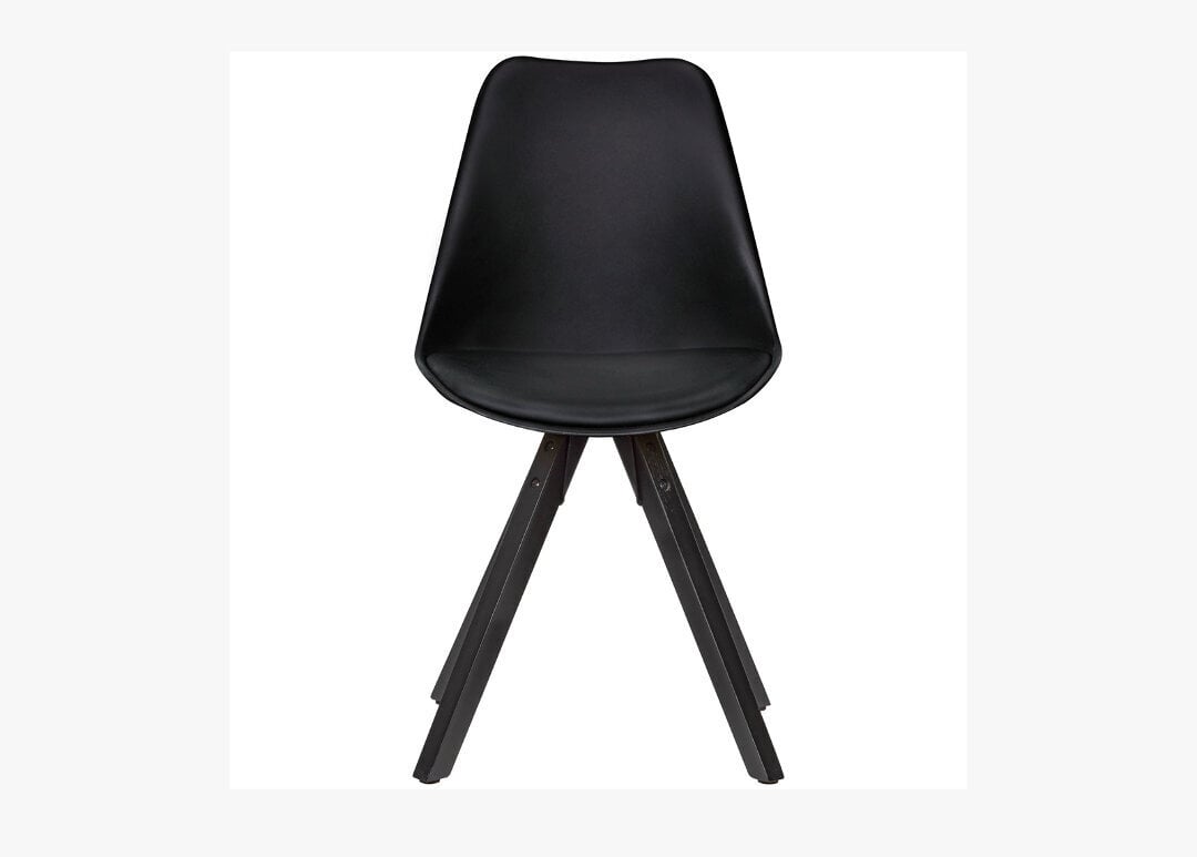 Krēslu komplekts Scandinavish, 2 gab., melns cena un informācija | Virtuves un ēdamistabas krēsli | 220.lv