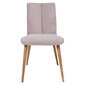 Ēdamistabas krēsls NOVA 59x53,5xH92cm, pelēcīgi rozā цена и информация | Virtuves un ēdamistabas krēsli | 220.lv