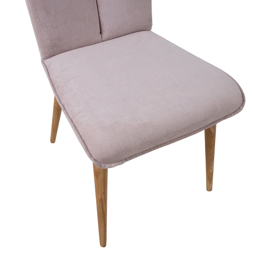 Ēdamistabas krēsls NOVA 59x53,5xH92cm, pelēcīgi rozā cena un informācija | Virtuves un ēdamistabas krēsli | 220.lv