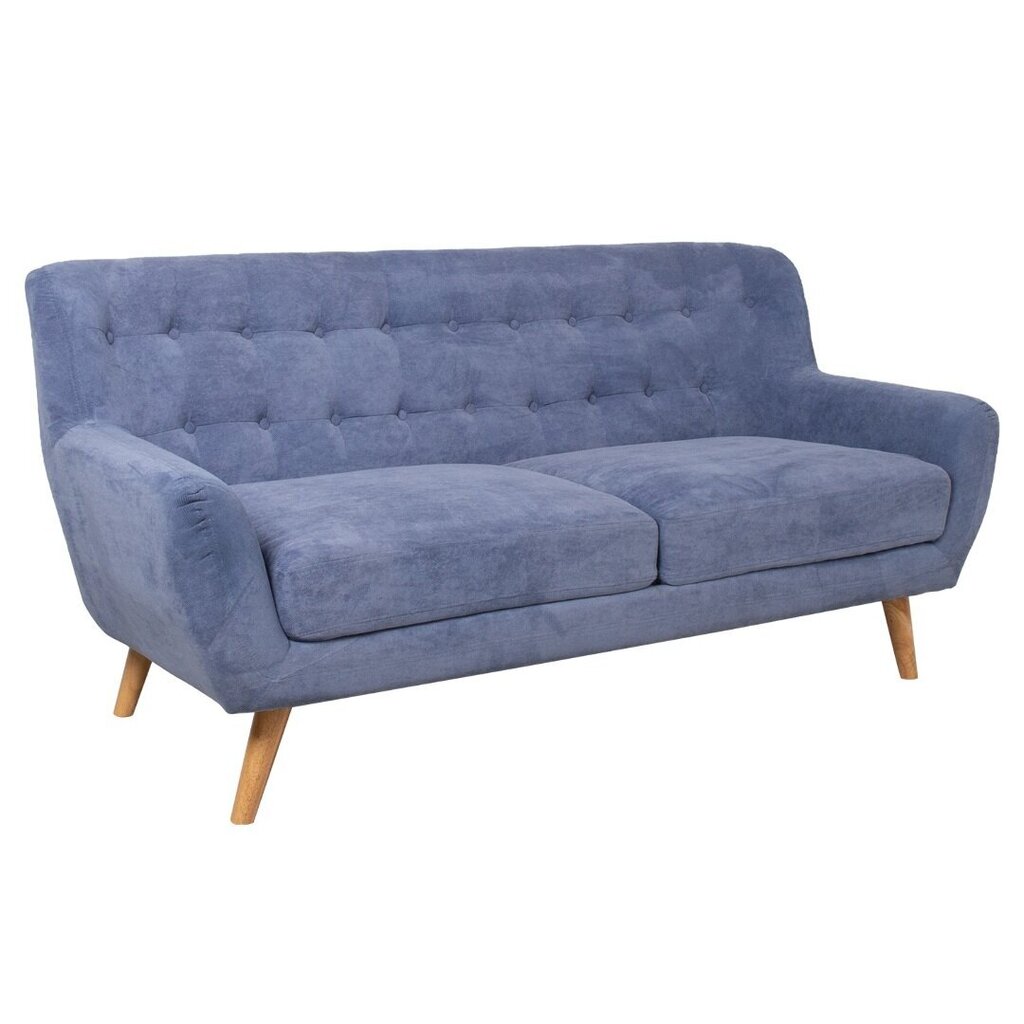 Dīvāns RIHANNA 3-vietīgs 185x84xH87cm, zils audums cena un informācija | Dīvāni | 220.lv
