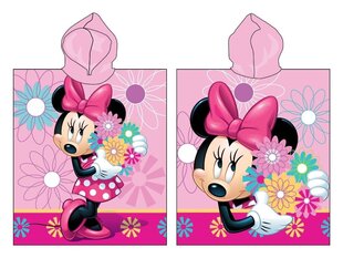 Dvielis ar kapuci Minnie Flower, 50 x 115 cm cena un informācija | Dvieļi | 220.lv