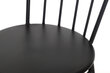Dārza krēsls Living Toggle, melns цена и информация | Virtuves un ēdamistabas krēsli | 220.lv