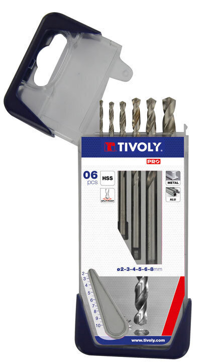 Tivoly urbju kompl. metālam HSS Clipster PRO Ø2-8mm cena un informācija | Rokas instrumenti | 220.lv