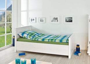 Кровать Danz 90x200, белая цена и информация | Кровати | 220.lv