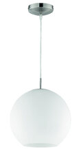 Piekaramā lampa Moon 1xE27, 30 cm, birstēta tērauda/balta 920018032 cena un informācija | Piekaramās lampas | 220.lv