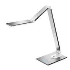 Skārienjutīga LED galda lampa SUDRABA krāsā cena un informācija | Galda lampas | 220.lv