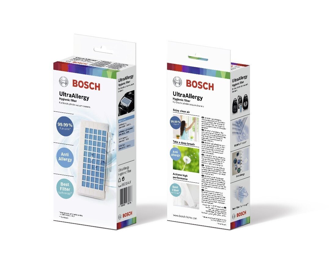 Bosch BBZ154UF UltraAllergy filtrs cena un informācija | Putekļu sūcēju piederumi | 220.lv