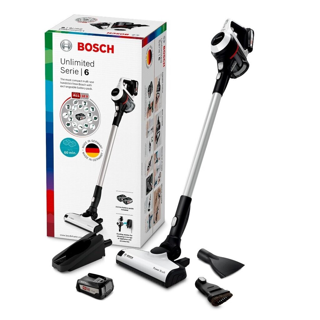 Bosch BCS612W цена и информация | Putekļu sūcēji - slotas | 220.lv