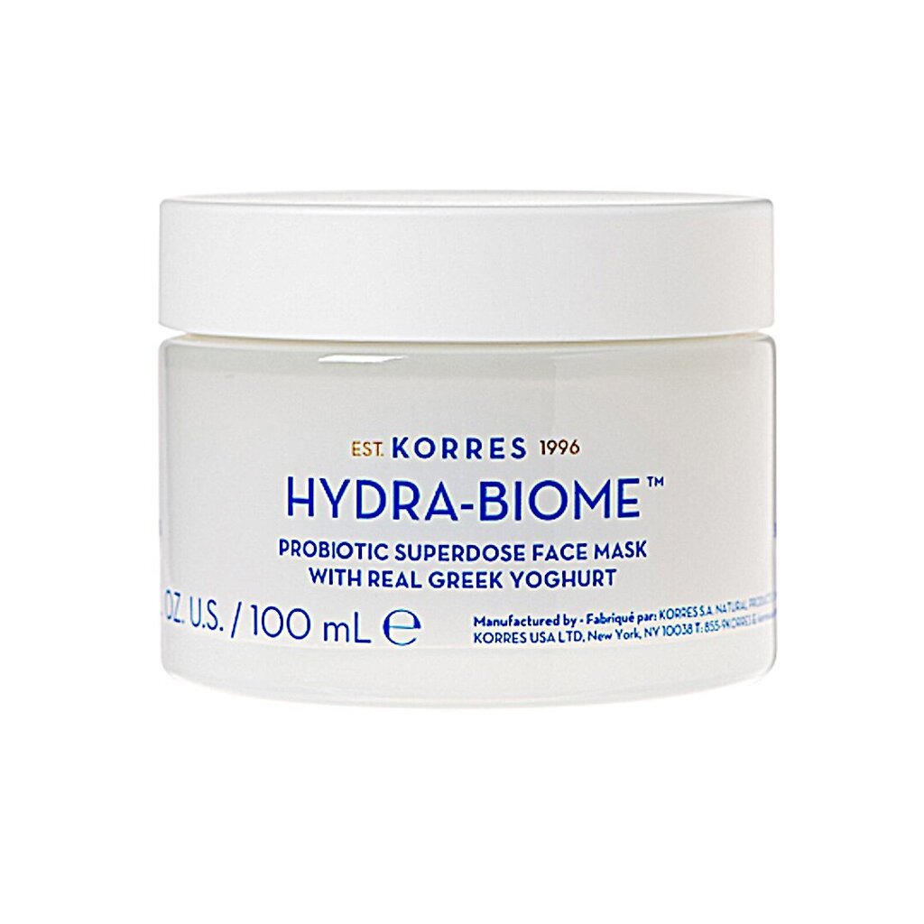 Korres Greek Yoghurt Hydra-Biome sejas maska 100 ml cena un informācija | Sejas maskas, acu maskas | 220.lv