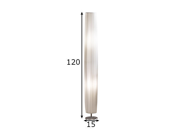 Stāvlampa, balta/hromēta, 2x 40 W цена и информация | Stāvlampas | 220.lv