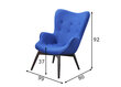 Atzveltnes krēsls, zils цена и информация | Atpūtas krēsli | 220.lv