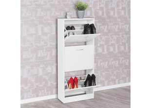 Шкаф для обуви Bella, белый цена и информация | Полки для обуви, банкетки | 220.lv