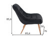 Krēsls SalesFever XXL, melns cena un informācija | Atpūtas krēsli | 220.lv