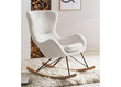 Šūpuļkrēsls, balts cena un informācija | Atpūtas krēsli | 220.lv