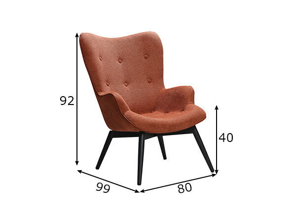 Krēsls SalesFever 394090, brūns cena un informācija | Atpūtas krēsli | 220.lv