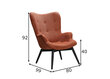 Krēsls SalesFever 394090, brūns цена и информация | Atpūtas krēsli | 220.lv