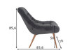 Krēsls SalesFever XXL 390641, pelēks cena un informācija | Atpūtas krēsli | 220.lv