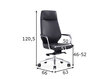 Biroja krēsls, melns cena un informācija | Biroja krēsli | 220.lv