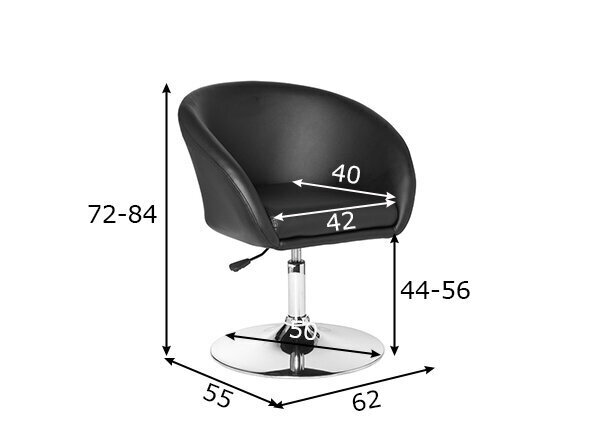 Darba/ēdamistabas krēsls Lift, melns цена и информация | Biroja krēsli | 220.lv