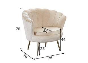 Кресло SalesFever Arielle, бежевый цена и информация | Кресла для отдыха | 220.lv