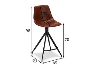 Барные стулья Isabel, 2 шт., коричневые цена и информация | Стулья для кухни и столовой | 220.lv