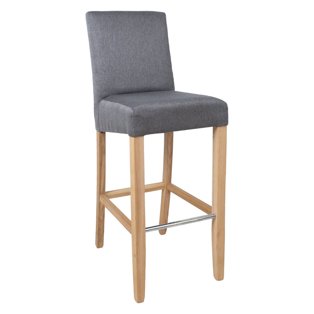 Bāra krēsls BOSTON 53x40xH108cm, pelēks cena un informācija | Virtuves un ēdamistabas krēsli | 220.lv